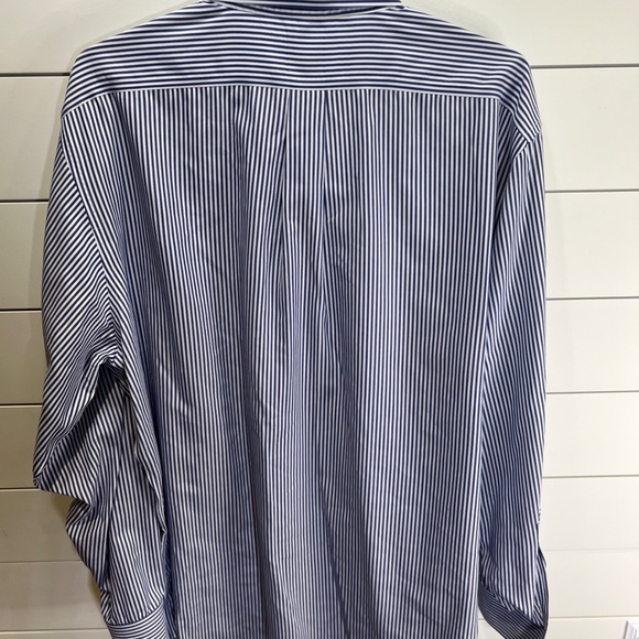 Brooks Brothers Mens 1818 Dress Shirt Blue/White Stripe 18-36 - Picture 4 of 7